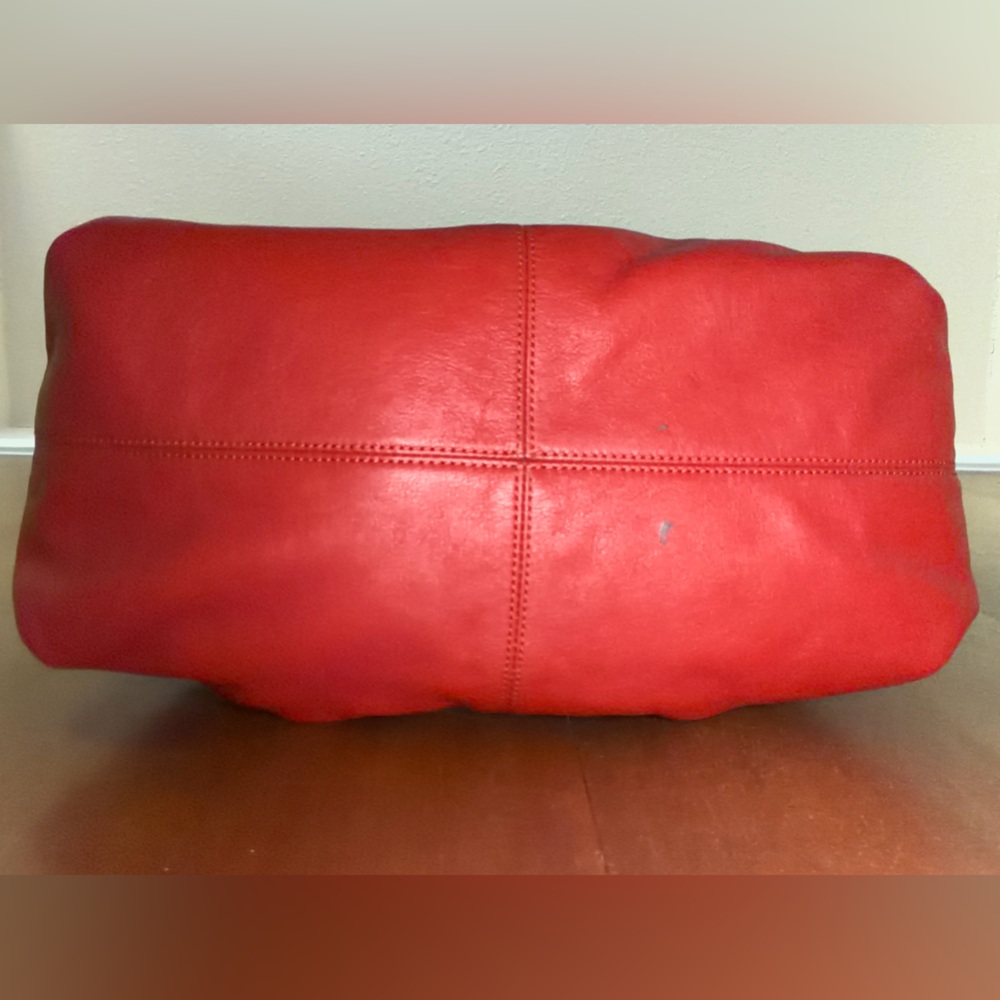 Coach Ashley Leather Convertible Hobo in Orange, Gold Hardware, F19761 - Picture 4 of 16